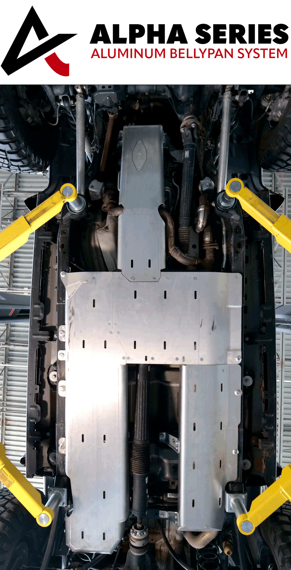 Artec Alpha Series Aluminum Bellypan installed