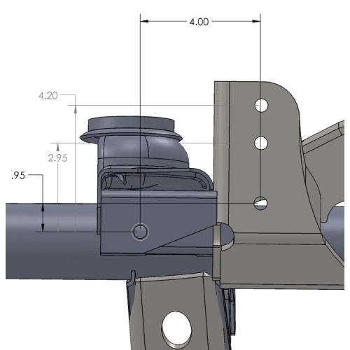 Raised Trackbar Bracket for TJ Front Axle