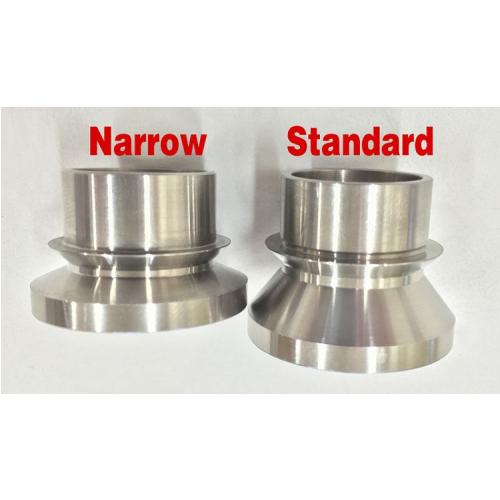 Narrow 7/8" high misalignment spacers SS (pair)