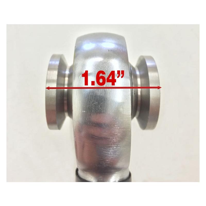 Narrow 7/8" high misalignment spacers SS (pair)