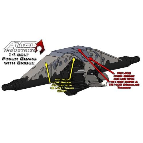 14 bolt Pinion Guard with Bridge