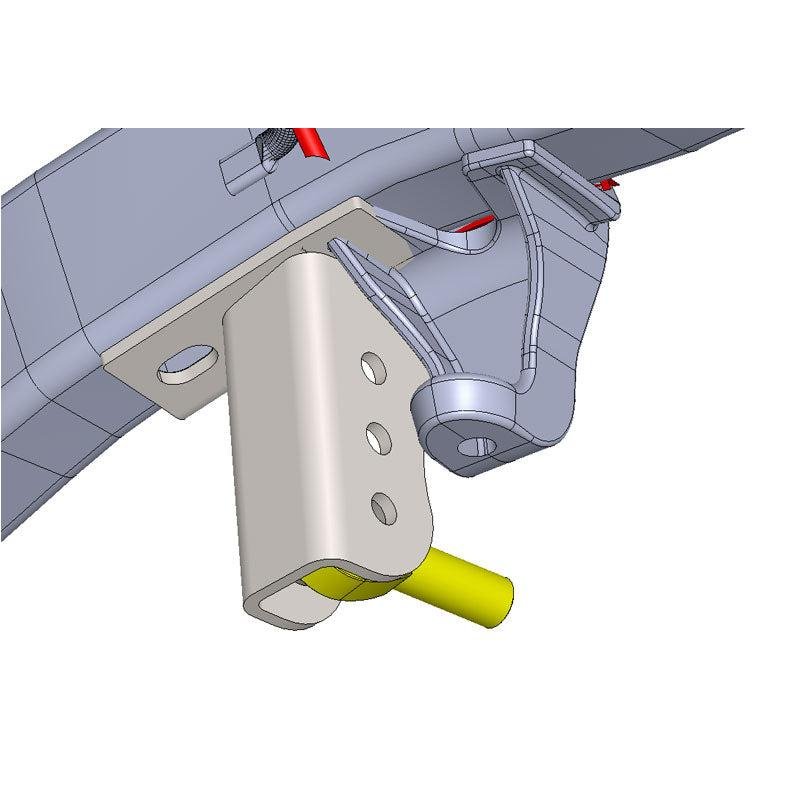 TJ Trackbar Mount - Frame Side (2.5" - 3.5" Stretch)