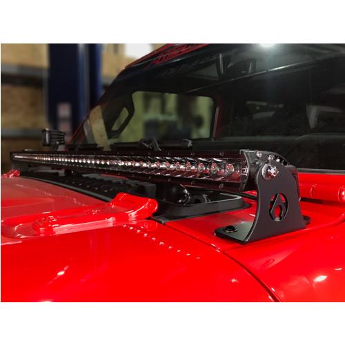 JL 50 inch LED Light Bar Mounts - Hood