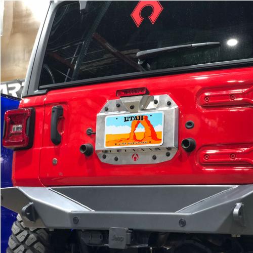 JL Spare Tire Delete Kit - Bare Aluminum