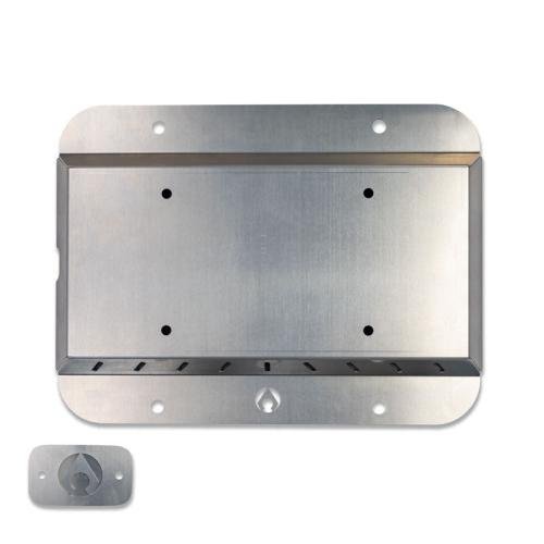 JK Spare Tire Delete Kit - Bare Aluminum