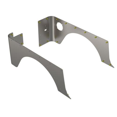 TJ Standard Rear Corner Armor Aluminum