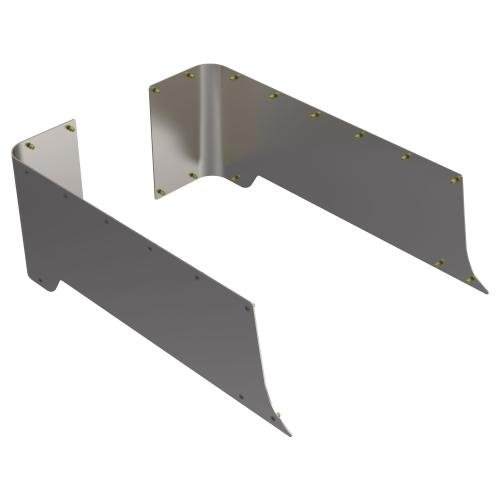 TJ Blank Rear Corner Armor Aluminum