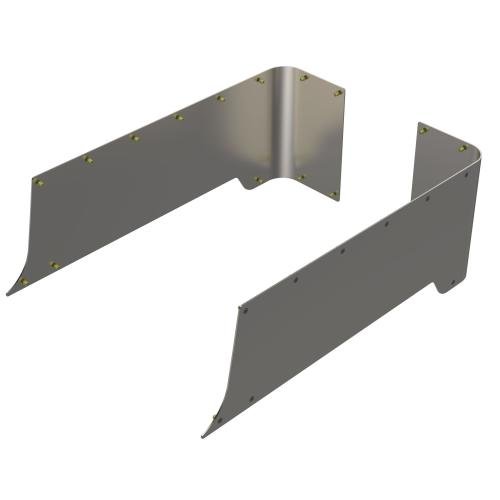 TJ Blank Rear Corner Armor Aluminum